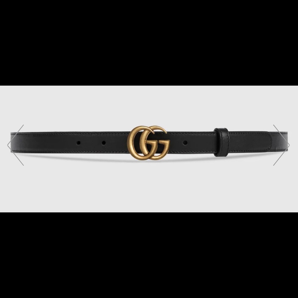 Gucci Leather belt with Double G buckle
